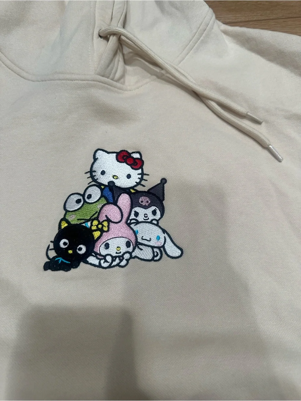 Hello Kitty Cream Graphic Cat Hoodie - Unbranded XL